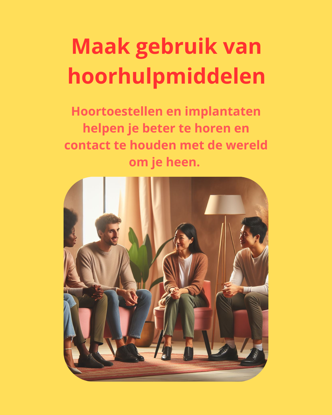 Maak gebruik van hoorhulpmiddelen