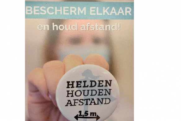 Helden houden afstand